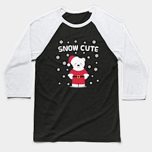 Christmas Santa Bear Baseball T-Shirt